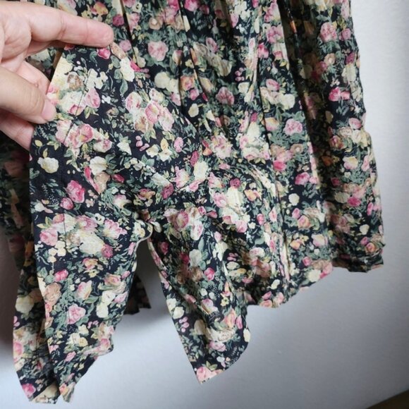 Floral Romper Roomy Fit Cotton Alt Moody - Picture 4 of 8